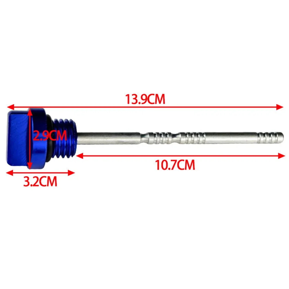 1 Pcs CNC Aluminum Ngine Oil Tank Dipstick Level Lndicator For Most Motorcycle Modification Accessories