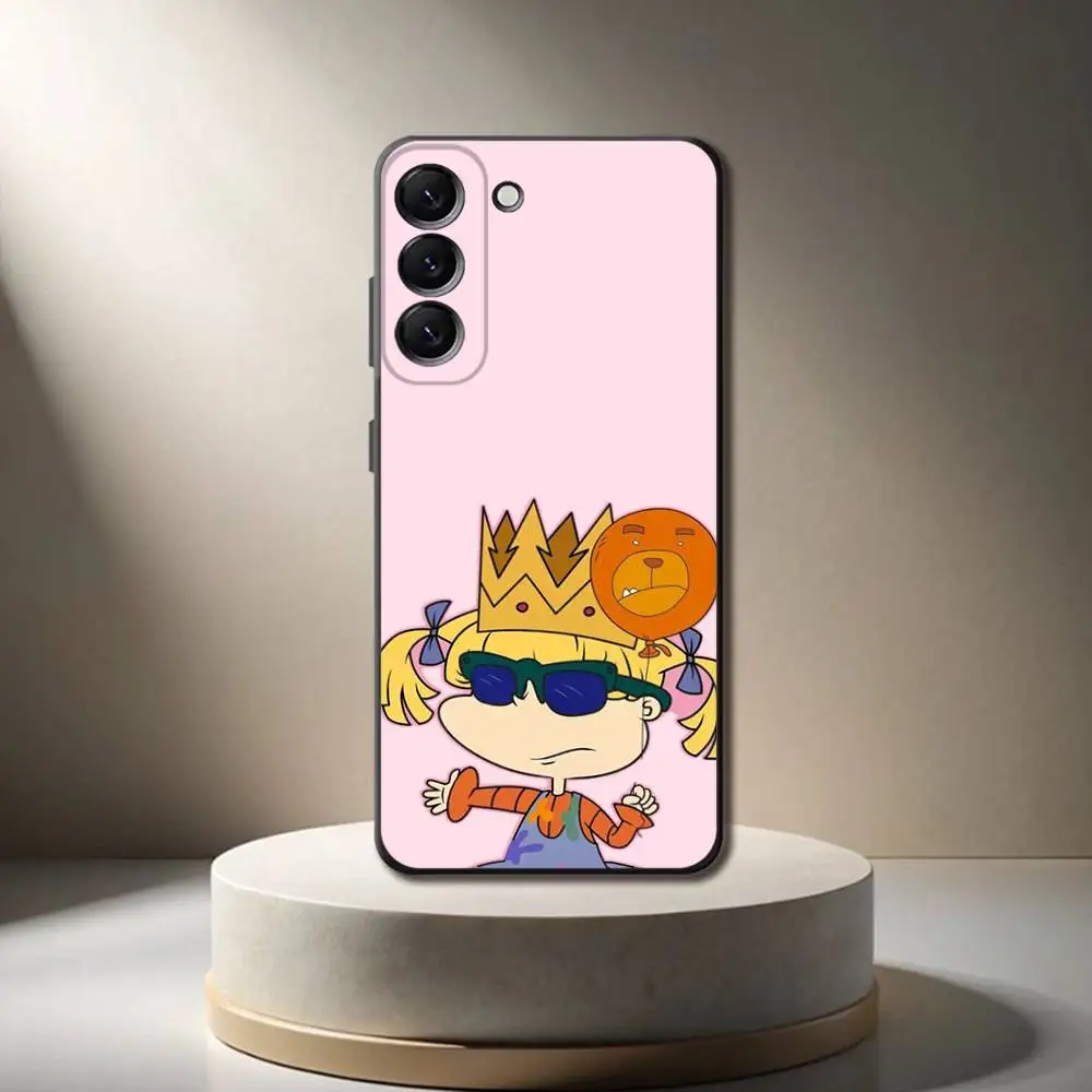 R-Rugrat ChuckieS A-Angelica Phone Case For Samsung Galaxy A 73,72,51,53,52,71,22,5G,Note,J7,8,9 Soft Black Cover