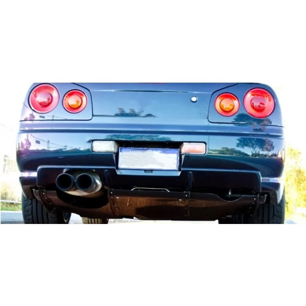 Vspe Style Carbon Fiber Rear Bumper Diffuser Fit for Nissan Skyline GTR R34 High Quality Fitment