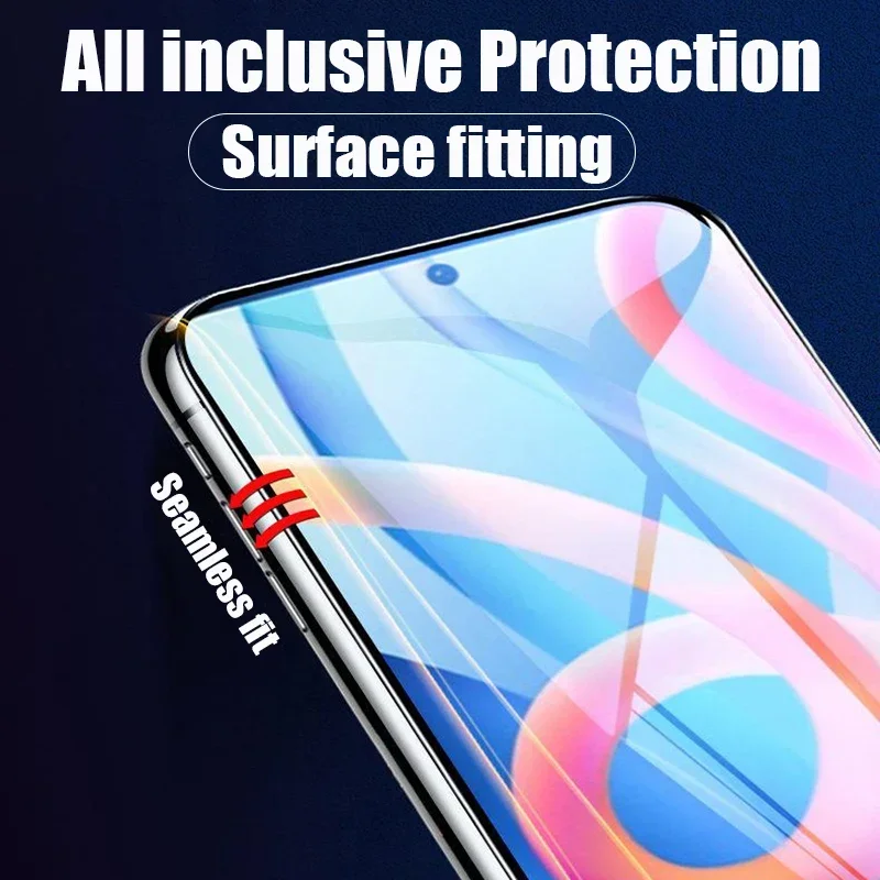 5PCS Hydrogel Film For Xiaomi Redmi Note 11 12 8 9 10 13 Pro 5G Screen Protector For Redmi Note 10S 11S 12S 9T 10T Soft Film