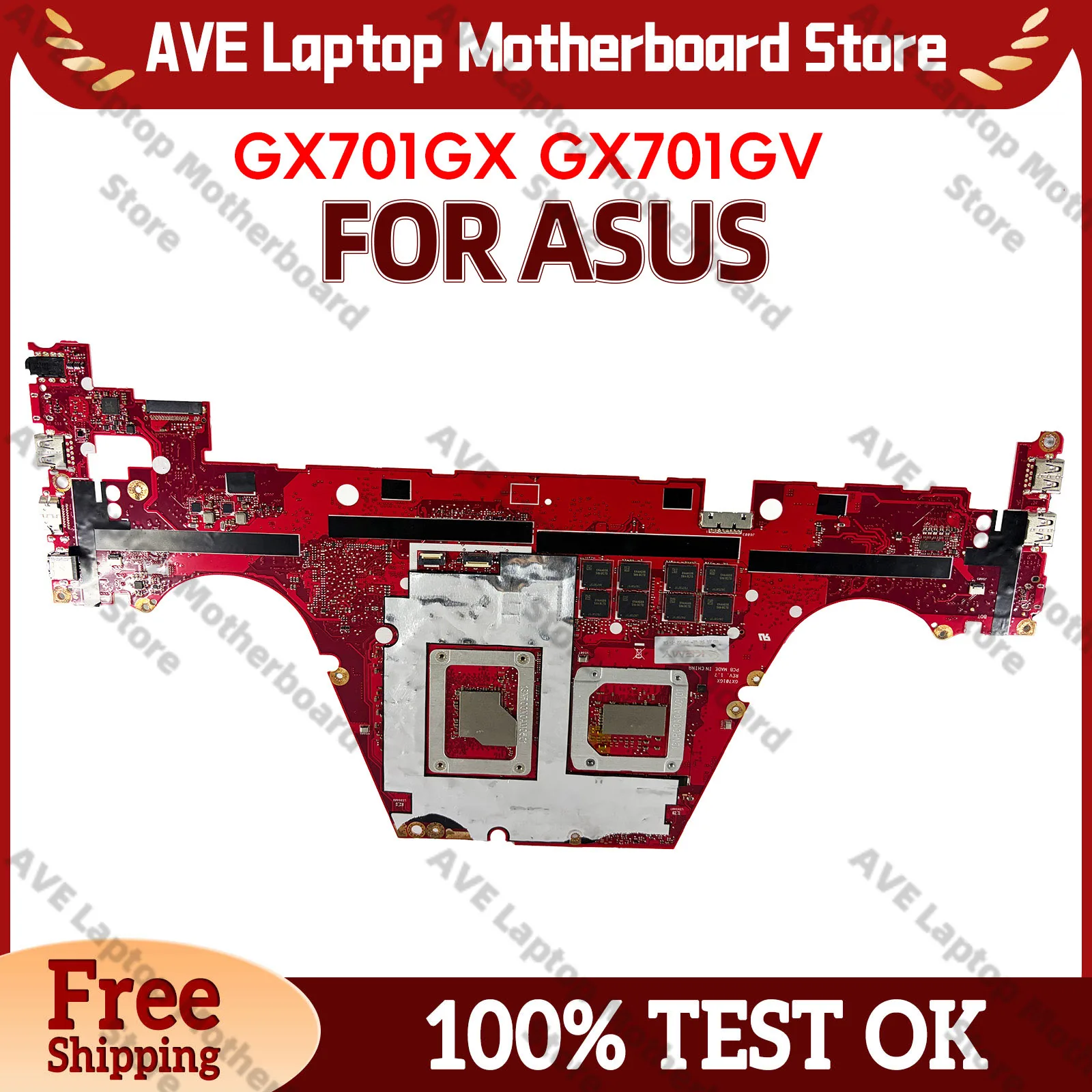 GX701GV Laptop Motherboard For ASUS GX701G GX701GX GX701GXR GX701GW GX701GV GX701GU GX701GWR GX701GXH Mainboard W/ I3 I5 I7 CPU