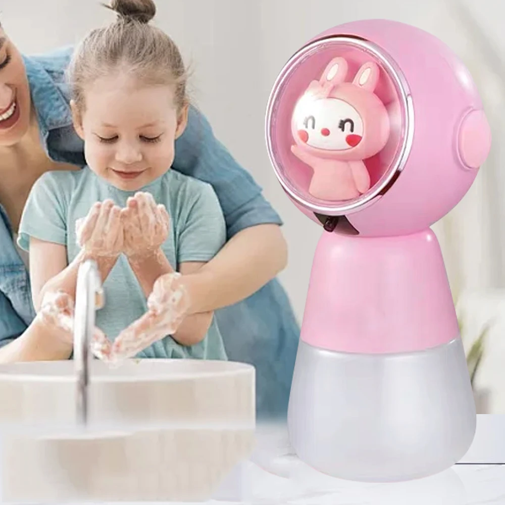 

Soap Dispenser Inductive Hand Washing Instrument Rechargeable Cartoon Children Style Gel Contact Free Foam Suitable For Children