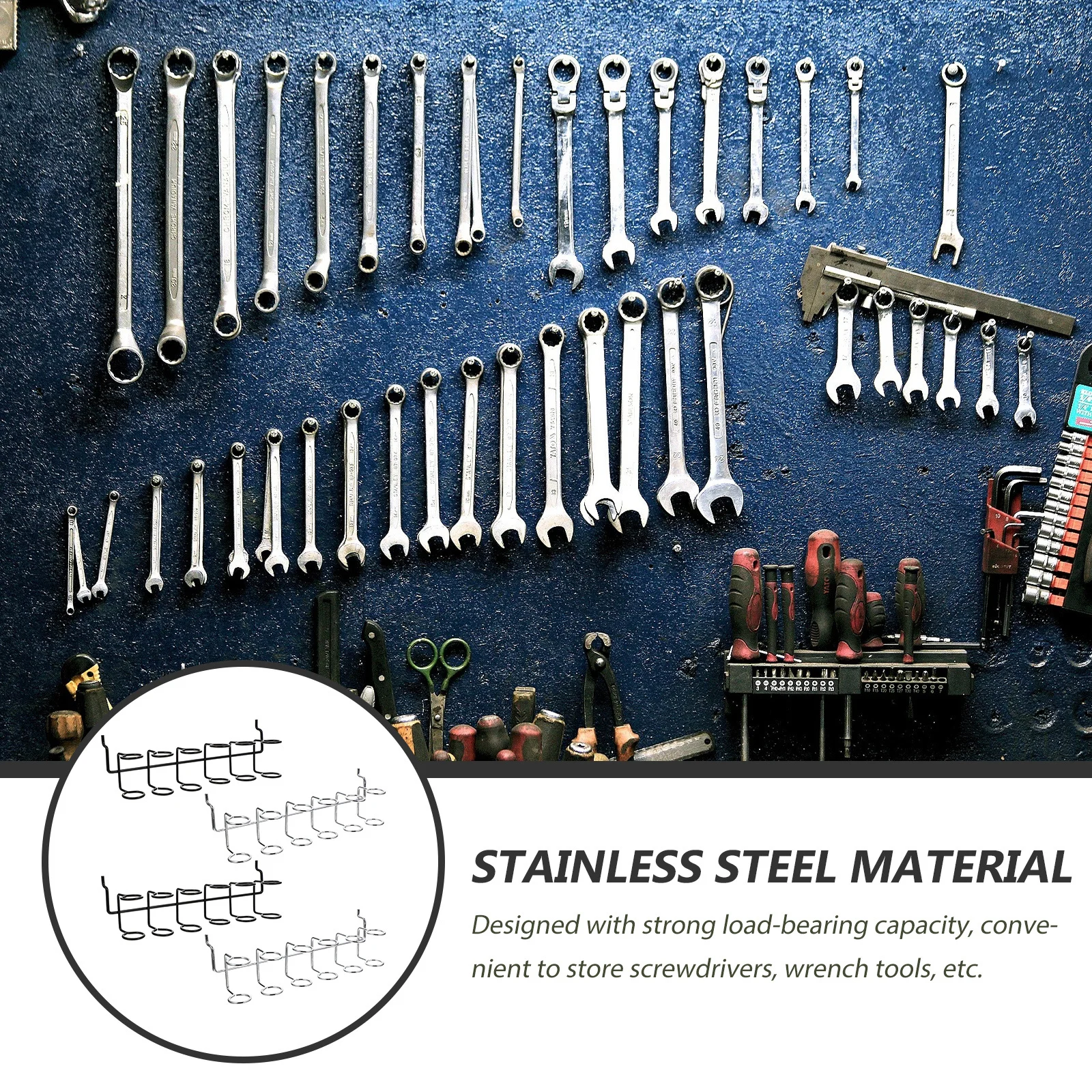 Uchwyt na śrubokręty wielokomorowy, 4 szt., do warsztatu, organizer na śrubokręty do tablicy perforowanej, narzędzia ręczne do garażu