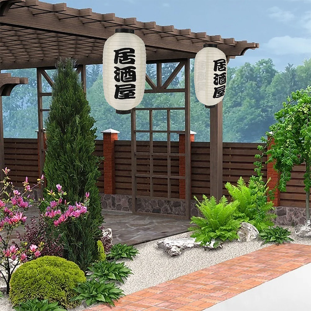 

Outdoor Lantern Japanese Decorations Fabric Beige Silk Cloth Japanese-style Restaurant