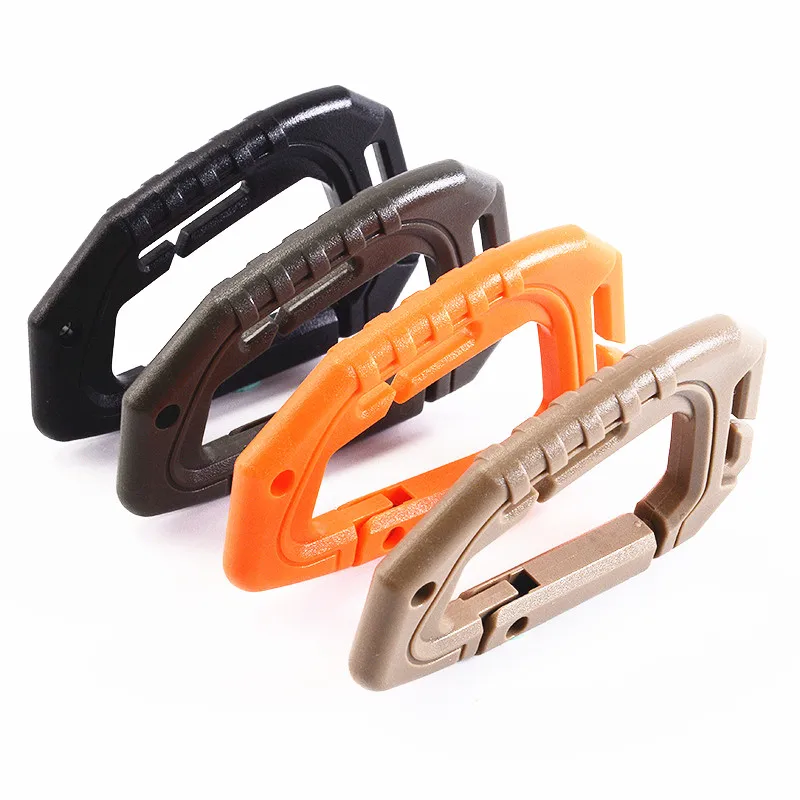 

Lightweight medium tactical buckle Outdoor hiking buckle Backpack quick buckle External Plastic steel D-buckle Large D-buckle