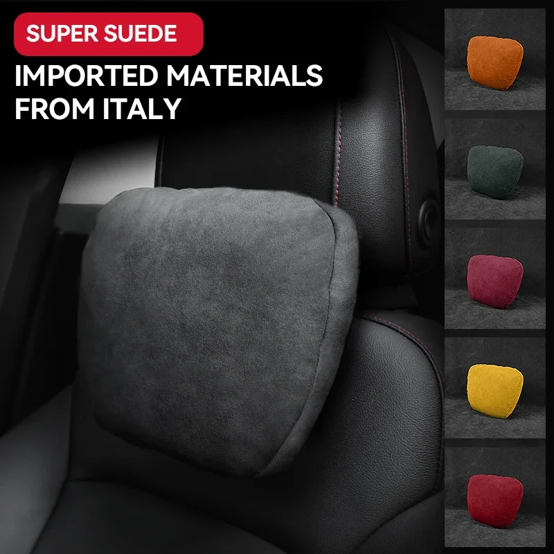 

Italy Super Suede Car Headrest Neck Support Seat for Mercedes Benz Maybach Design S Class Soft Universal Flannel Neck Pillow