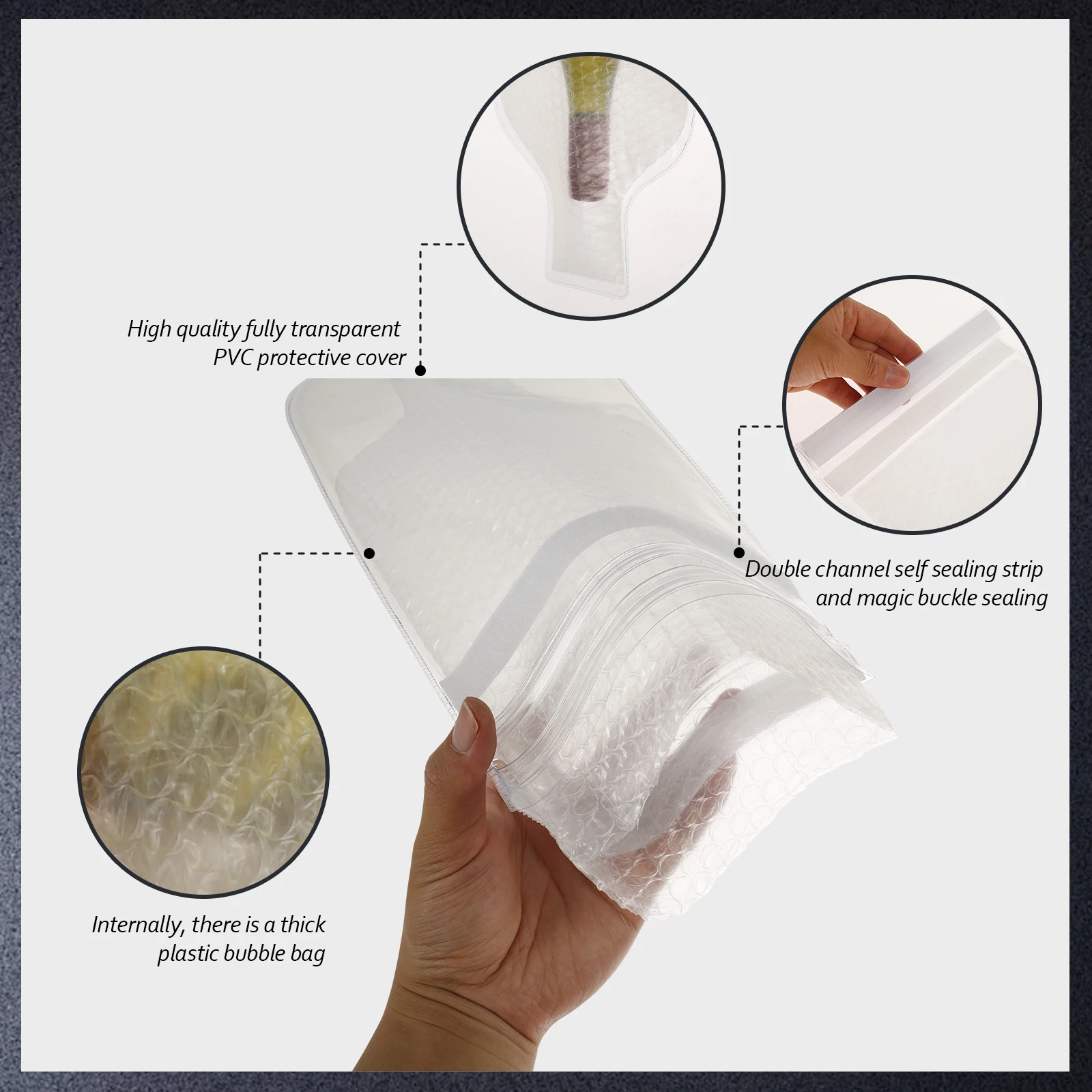 4~8Pcs Wine Protector Bag Reusable Bottle Shipping Sleeve Leak-proof Wine Bubble Wrap Sleeve Double Layer Wine Bottle Bag Travel