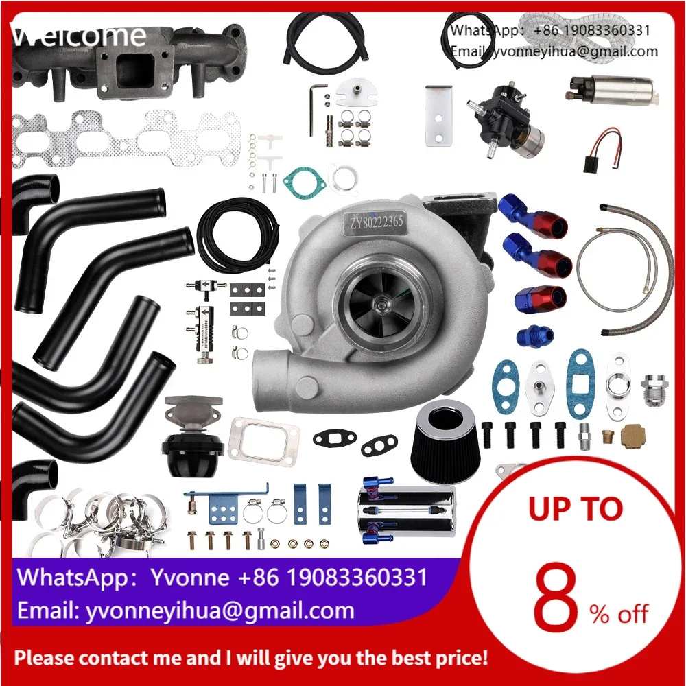 

MaXpeedingrods T04E Turbo Kit Wastegate+Intercooler+Manifold 11PCS Kit for Mazda Miata LS NB SE