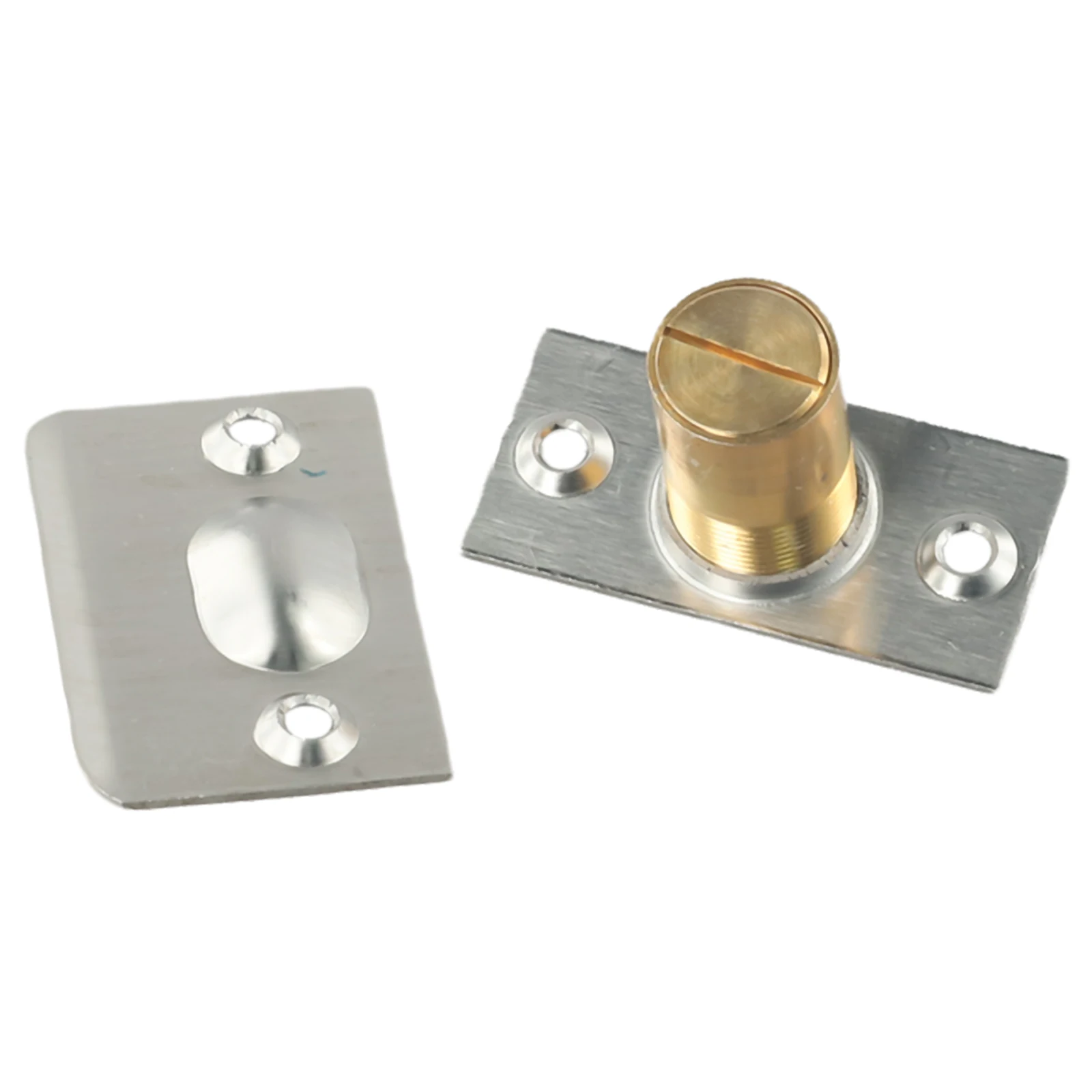 Reliable and Functional Wooden Cabinet Door Beads Lock, Made of Copper and Stainless Steel, Easy to Open and Close