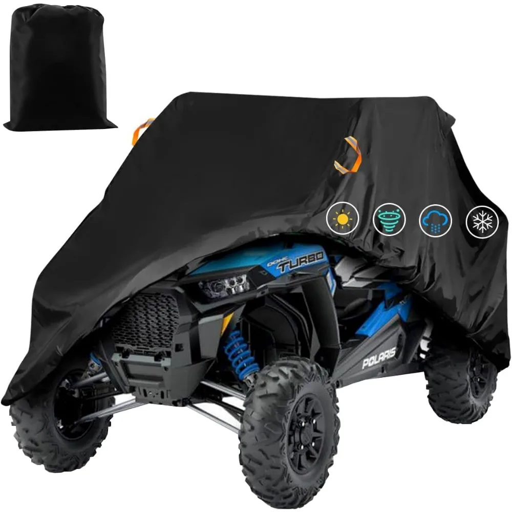 

Waterproof UTV Cover for 2 Seater, Durable All-Weather Protection with Anti-UV, Fits 115"L x59"W x74.8"H ATVs