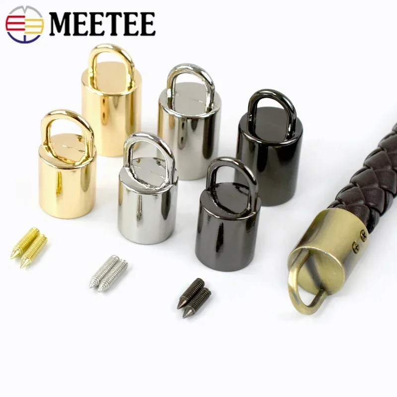 5-50Pcs 11mm/14mm Strap Screw Hook Bag Metal Buckles Tassel Cap Clamping Clip Clasp Handbag Connector Stopper Rope Lock Hardware