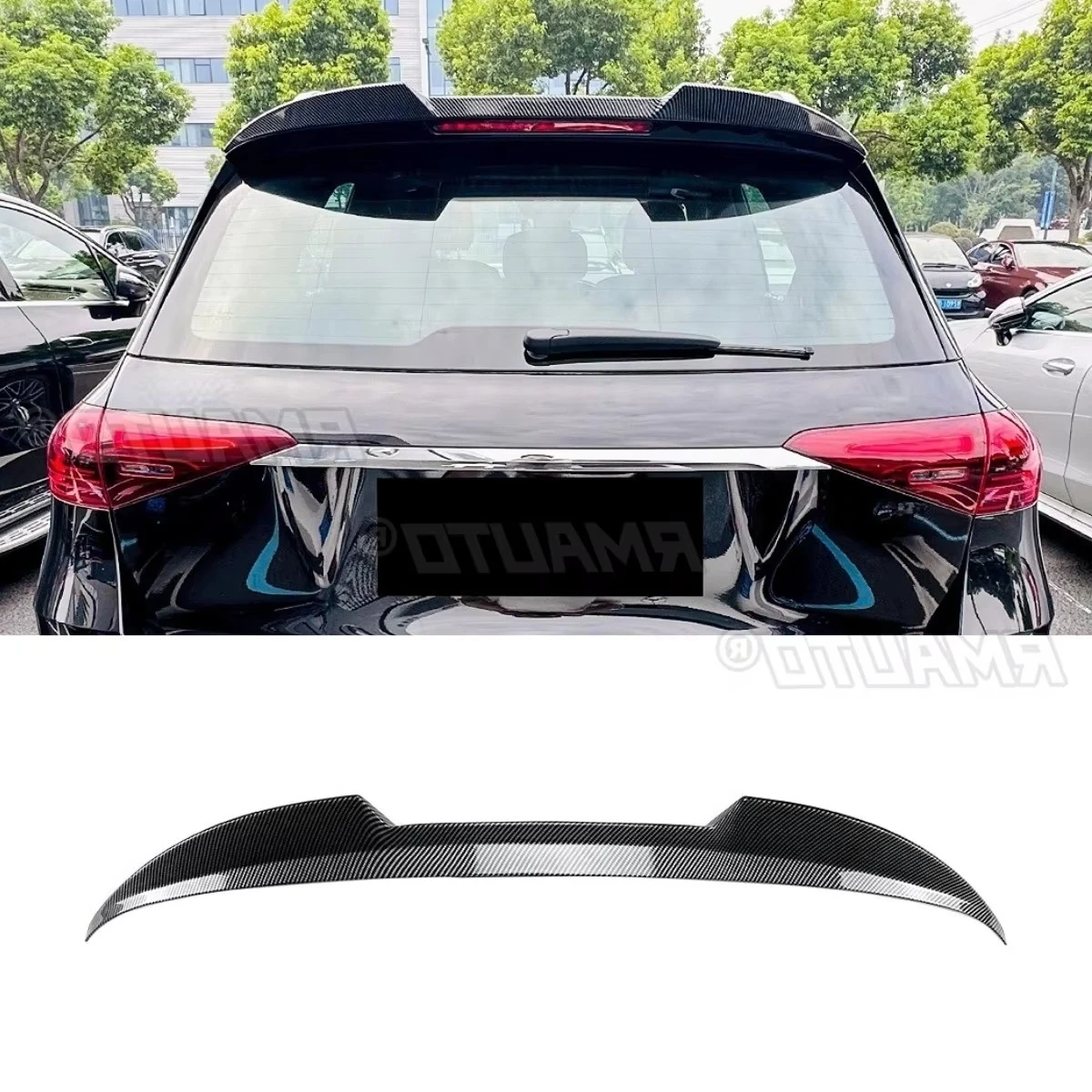 

Для Mercedes Benz GLE class W167 2019+ автомобильный задний спойлер на крышу, модификация крыла, задний спойлер на крышу, внешняя часть крыла