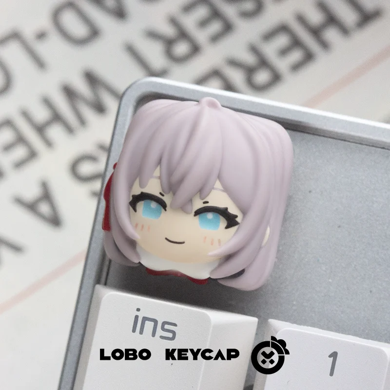 

Механические кейкапы DIY Alisa Mikhailovna Kujou для кросс-осевых механических клавиатур ПК, персонализированные кейкапы, подарок, игрушки