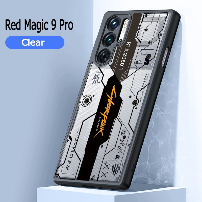 Transparent Phone Case For Red Magic 10S Pro Plus 9S Pro Plus 8S Pro Plus Shock Fall Prevention Acrylic Case CBPK