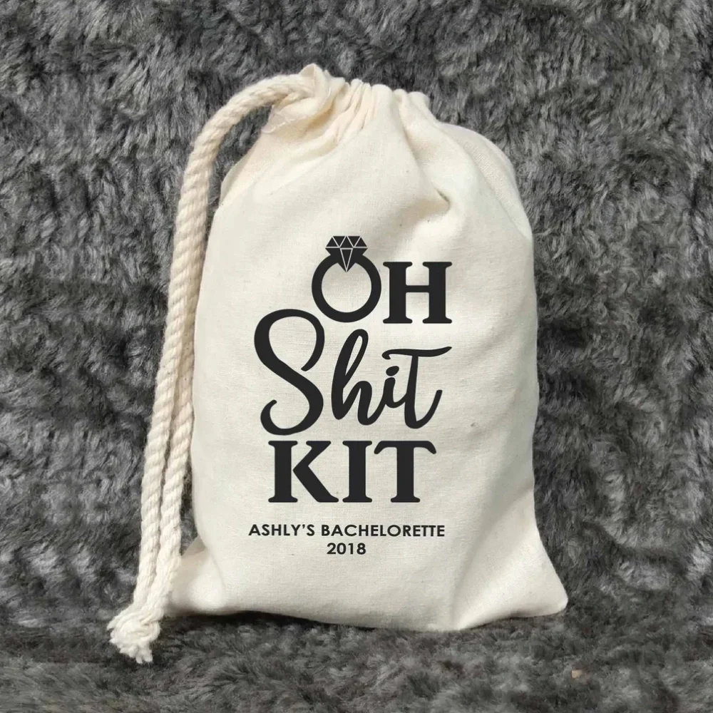 20 pcs Custom Bags-Oh Shit Kit-Bachelorette Party Bags-Bach Party Bags-Custom Bachelorette Hangover Kits-Custom Recovery Kits