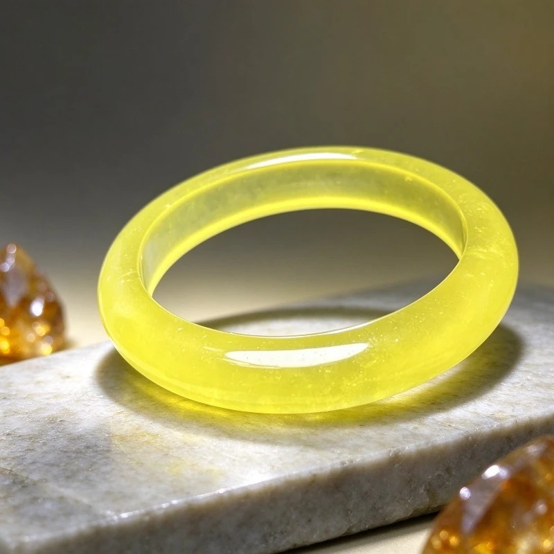 Exquisite Personality Trend Bright Yellow Jade Bracelet