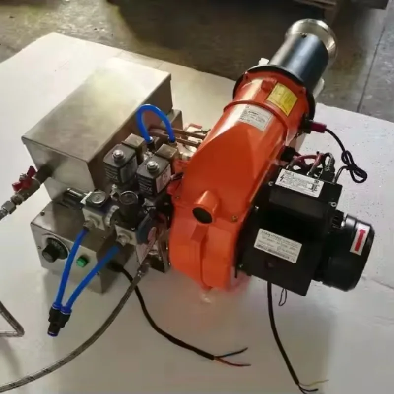 

400kw Heavy Waste Oil Burner Dual-Stage Air Heater With Oil Atomization Multiple Fuel Boiler Burner New Condition Powder Coating