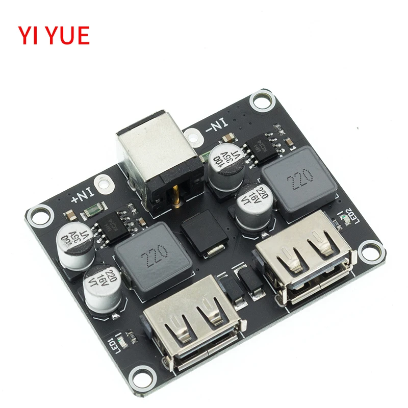 USB QC3.0 QC2.0 USB DC-DC Buck Converter Charging Step Down Module 6-32V 9V 12V 24V to Fast Quick Charger Circuit Board 5V