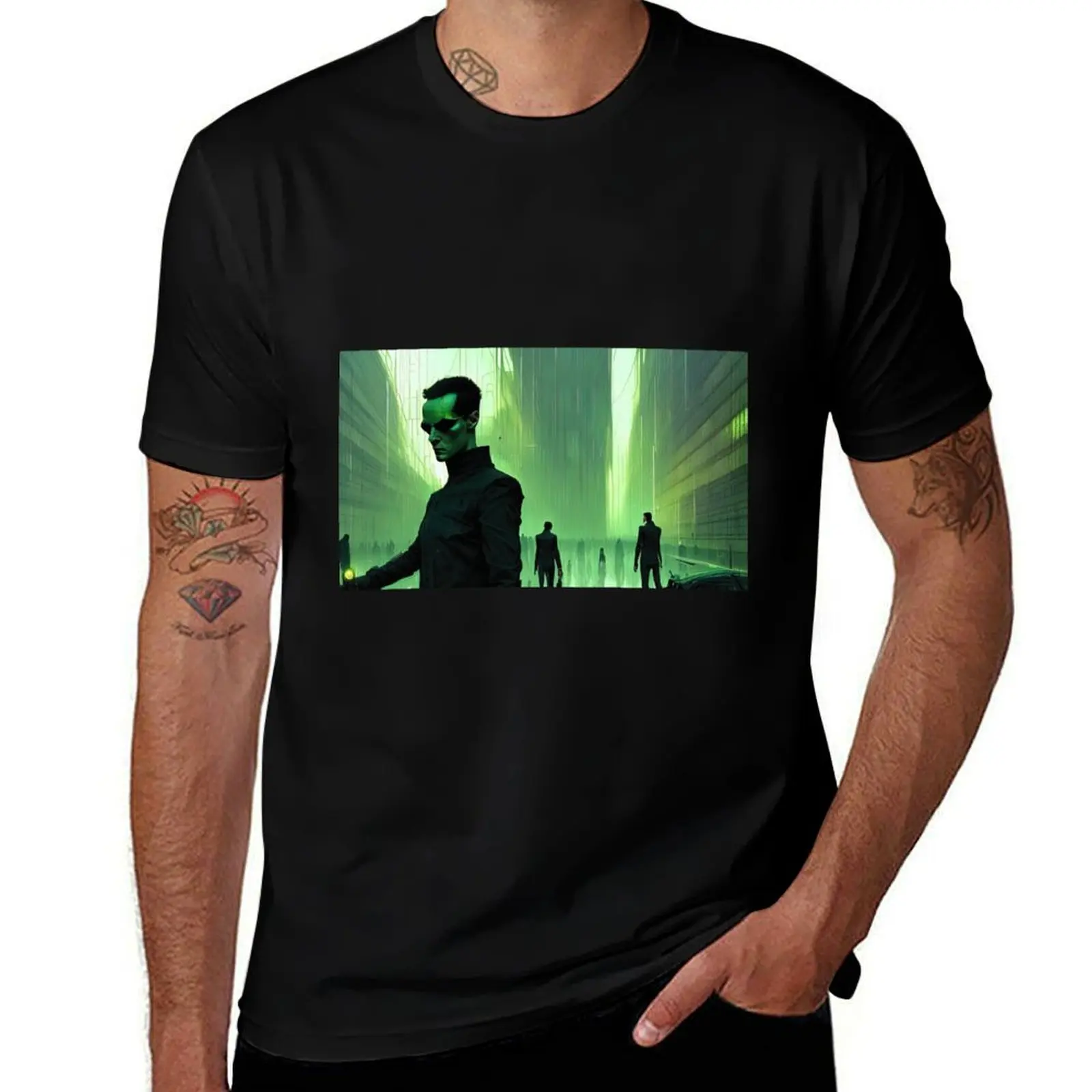 

Enter the Matrix T-Shirt vintage new edition blacks men graphic t shirts