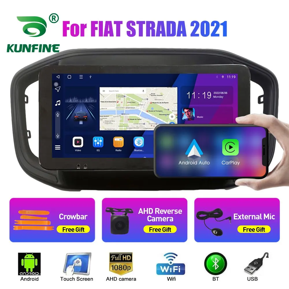 10.33 Inch Car Radio For FIAT STRADA 2021 2Din Android Octa Core Car Stereo DVD GPS Navigation Player QLED Screen Carplay