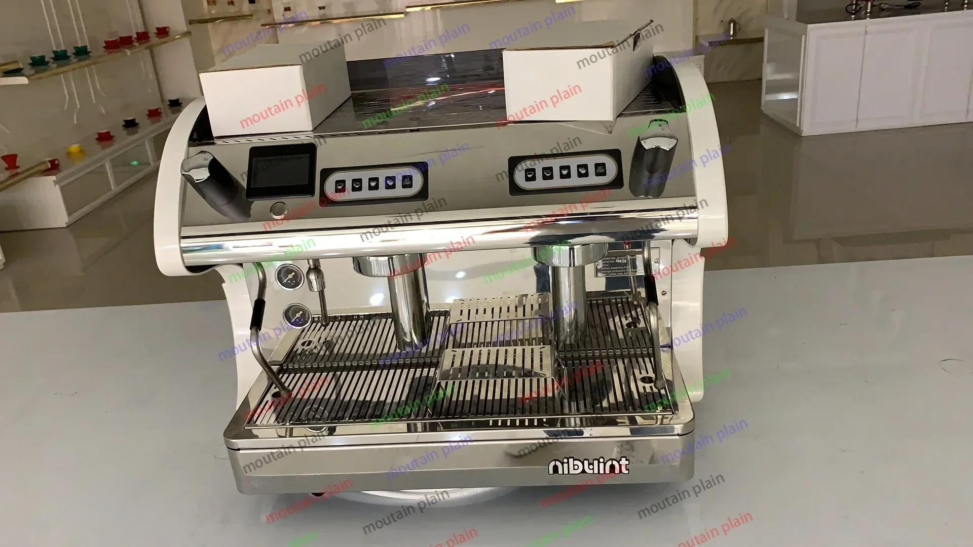 Espresso Coffee Machine  Double Head Large Capacity Fast 12L