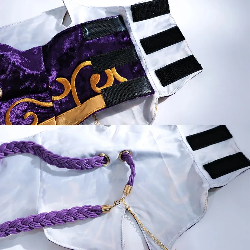 ROLECOS لعبة LOL تسعة الذيل الثعلب أهري تأثيري حلي أهري شعر مستعار تأثيري لعبة LOL أهري زي المرأة فستان أحمر مجموعة كاملة