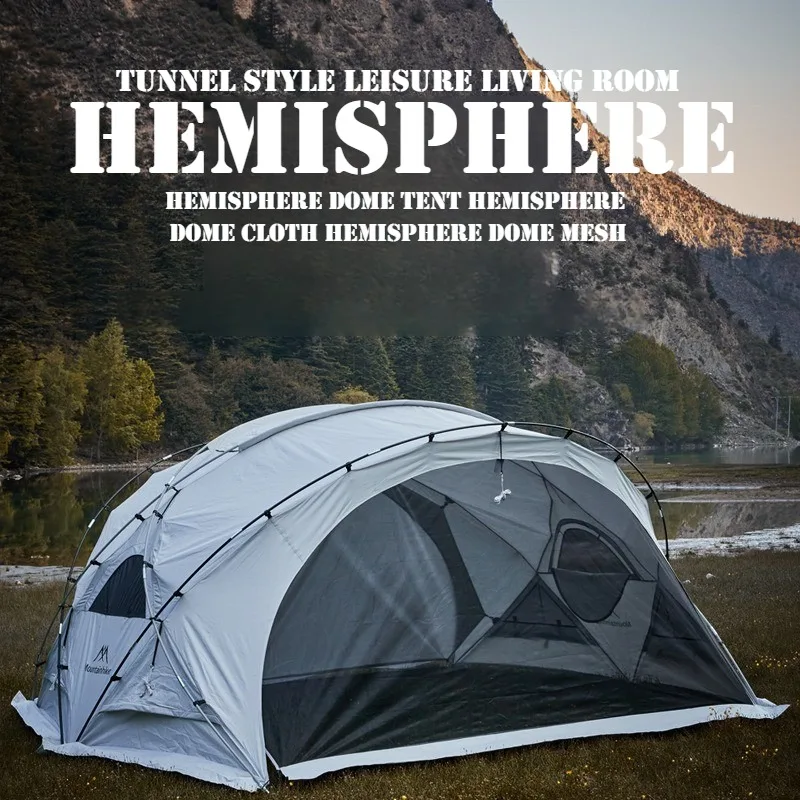 Outdoor Camping Tent Hemisphere Dome Camping Mosquito Proof Portable Folding Rainproof Sunscreen Cold proof Winter Seaside Tent