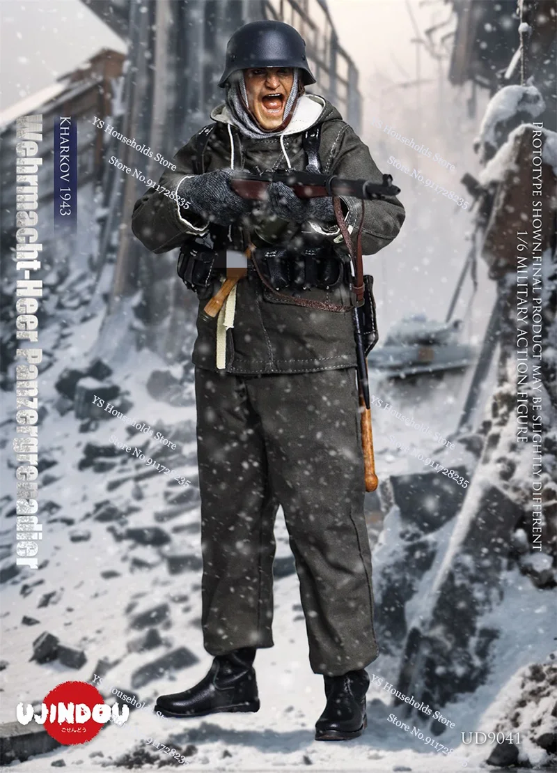 在庫 UJINDOU UD9041 1/6 ハルコフ 1943 第二次世界大戦迷彩布轟音ヘッドスカルプトデザイン 12 "可動マンアクションフィギュアコレクション