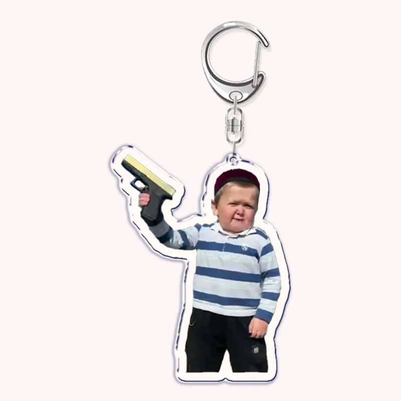 Funny Hasbulla Magomedov Boxer Keychain Keyring Key Chains Chaveiro Cute Llavero Keychains for Bag Pendant Aaccessories Gift