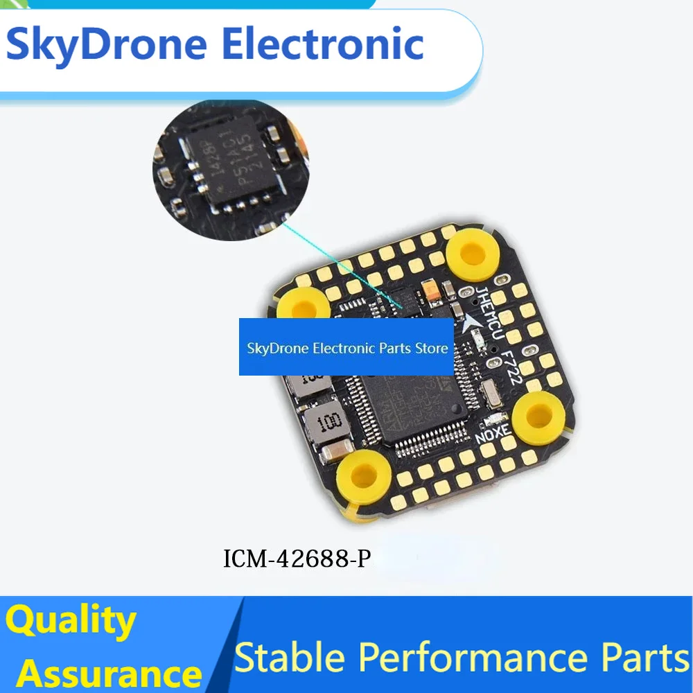 SkyDElFor JHEMCU F722 NOXE Flight Controller Built-in Gyro Barometer OSD 16MB BlackBox Dual BEC 3-6S 20X20mm RC FPV Freestyle Dr