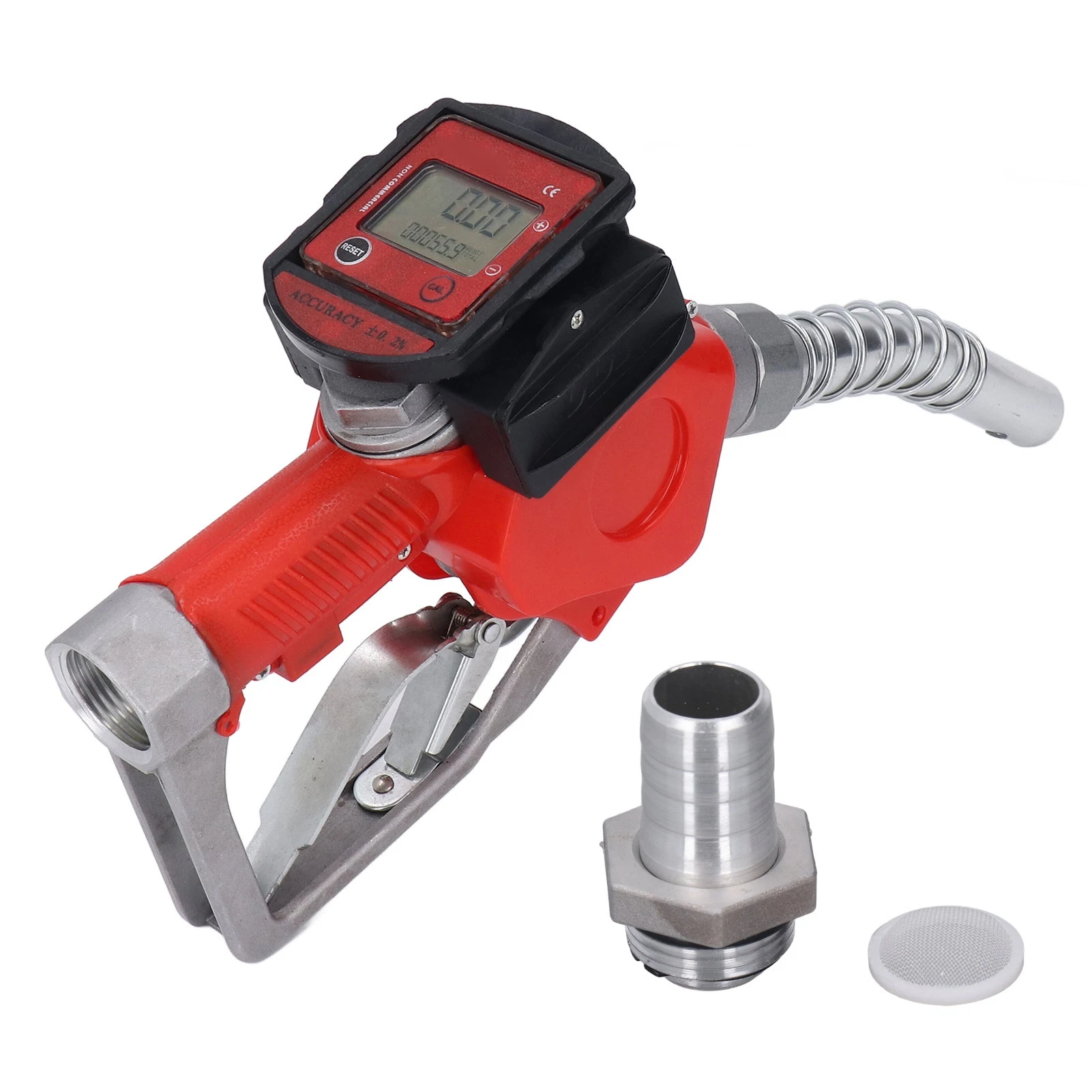 

1in Automatic Fueling Nozzle with Meter Aluminum Alloy Digital Fuel Meter Petrol Fuel Nozzle Aluminum Alloy Fuel Nozzle