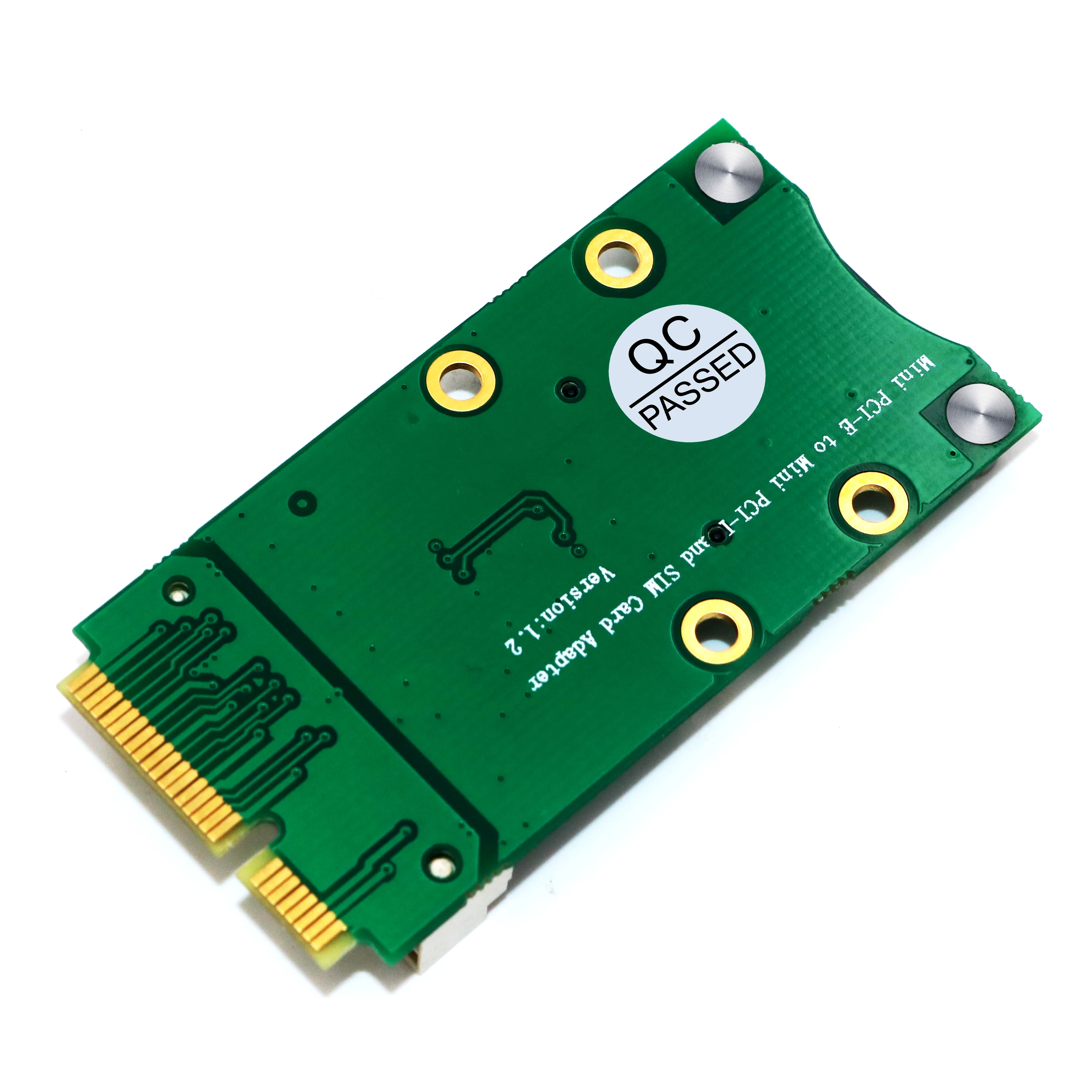 Mini PCI-E Adapter with SIM Card Slot for 3G/4G, WWAN LTE, GPS Card with Self-Elastic SIM Card Holder