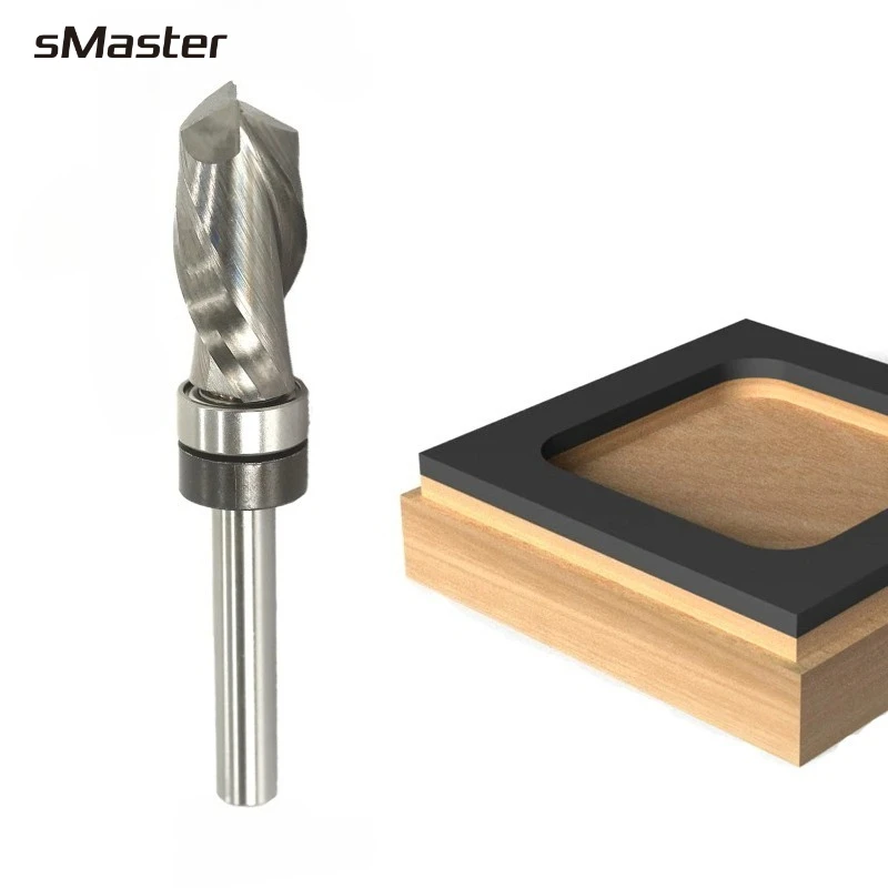 

1/4" Shank Upcut Top Bearing Flush Trim Router Bit Pattern Template Spiral Router Bit for Woodworking Tools,Carpentry Tools