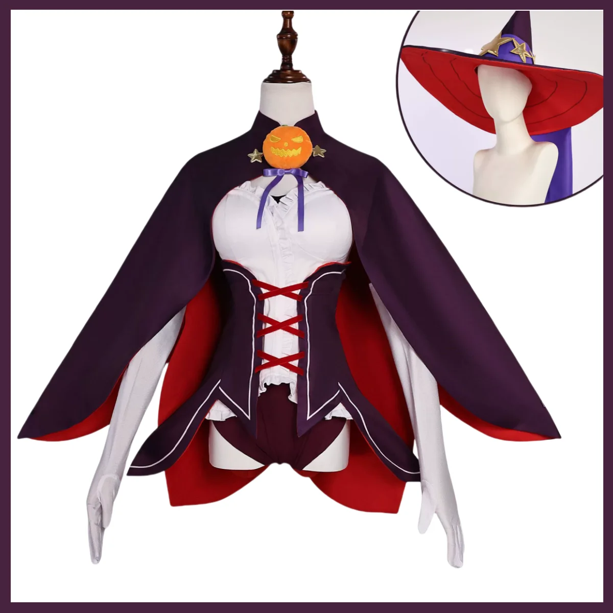 أنيمي إعادة: الحياة في عالم مختلف من صفر ريم تأثيري حلي فستان الهالوين قبعة شعر مستعار امرأة لطيف عيد الميلاد كرنفال البدلة