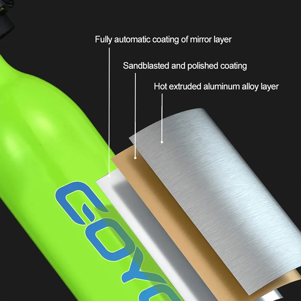 Imagem -06 - Pulmão Mergulho Tanque de Oxigênio Cilindro Cilindro Aparelhos de Respiração Subaquática Portátil 0.5l Mini Acessórios Novo 2024