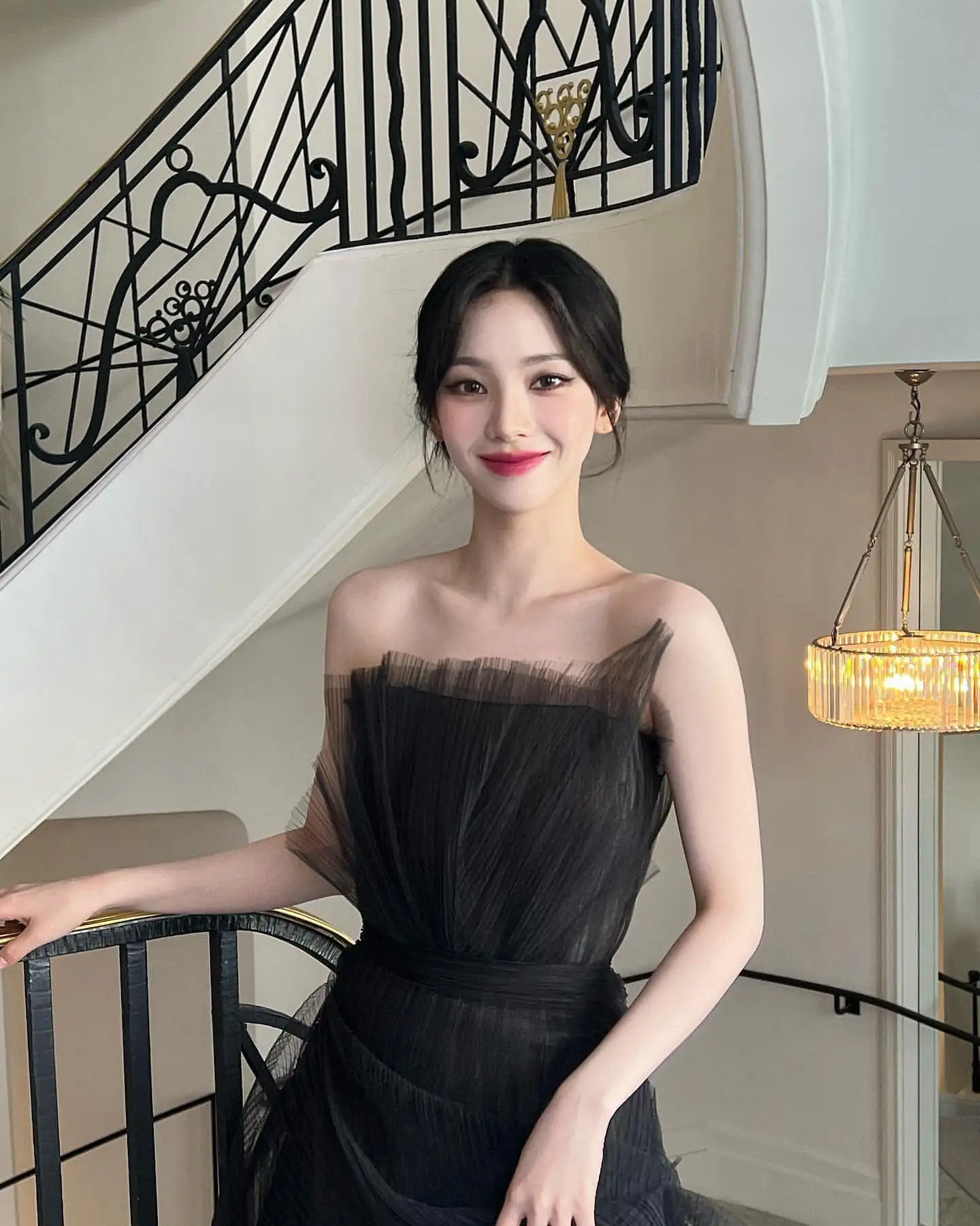 Strapless Korea Garden Evening Dresses Customized Sleeveless Formal 프롬드레스  Floor Length Elegant Prom Growns Party Women Bride