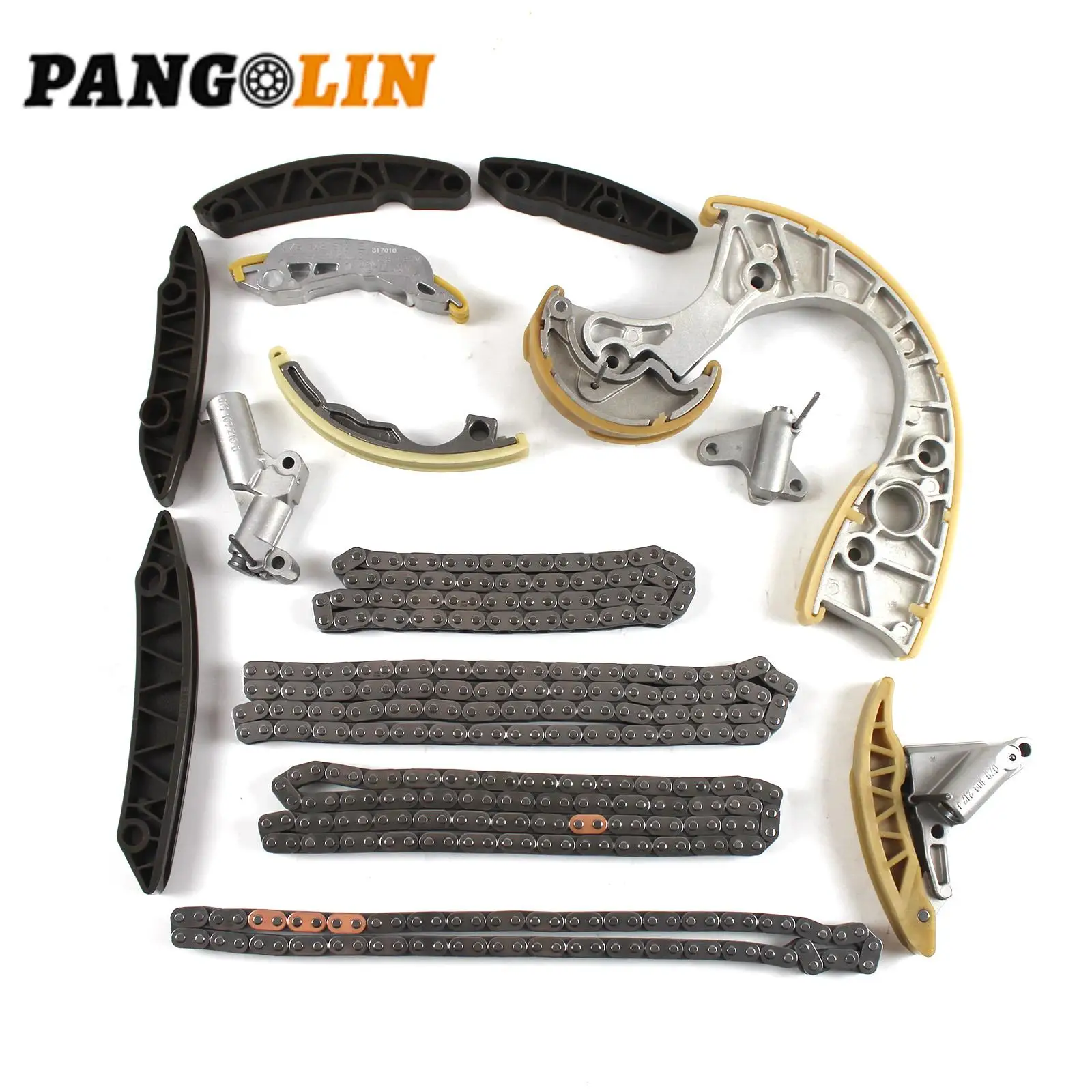 

1 комплект цепи ГРМ для AUDI A6 Quattro Allroad S4 4.2L V8 BNK BHF BAT 2003-2009, автомобильные аксессуары для двигателя, запасные части