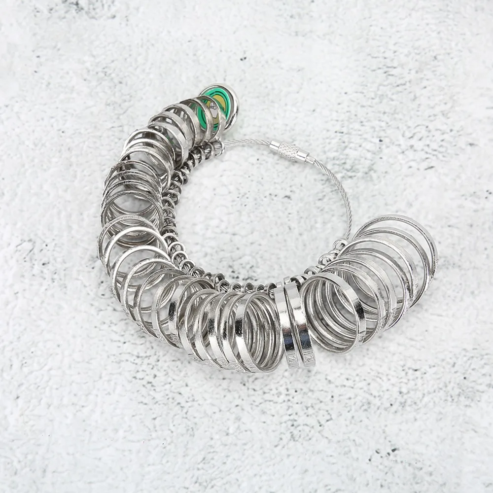 

Durable Alloy Ring Sizer 33pcs Set Hong Kong Ring Size Jewelry Ring Gauge Ring Measuring Tool Size Determination