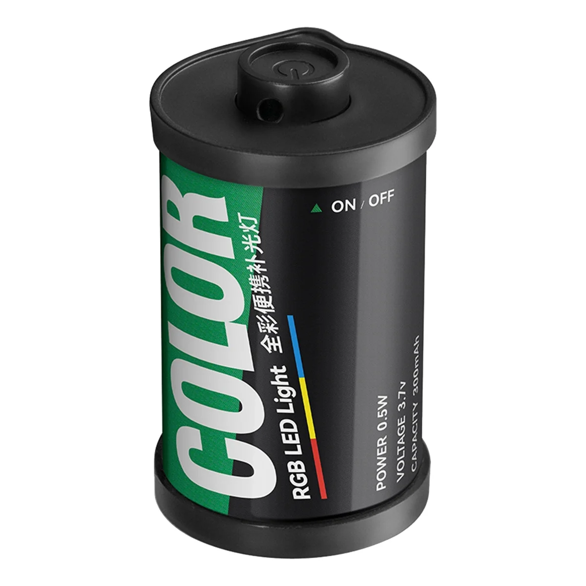 SEMOIC RGB Fill Light RGB LED Light Magnetic Mount Full Color Retro Film Style Mini LED Video Light 300mAh Cold Shoe