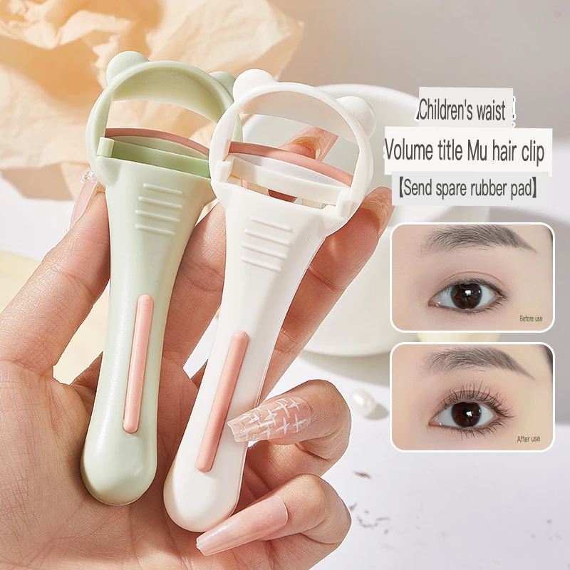 JONBOS Small Waist Eyelash Curler Wide Angle Sunflower Long Lasting Set No Eyelid pinch portable clip