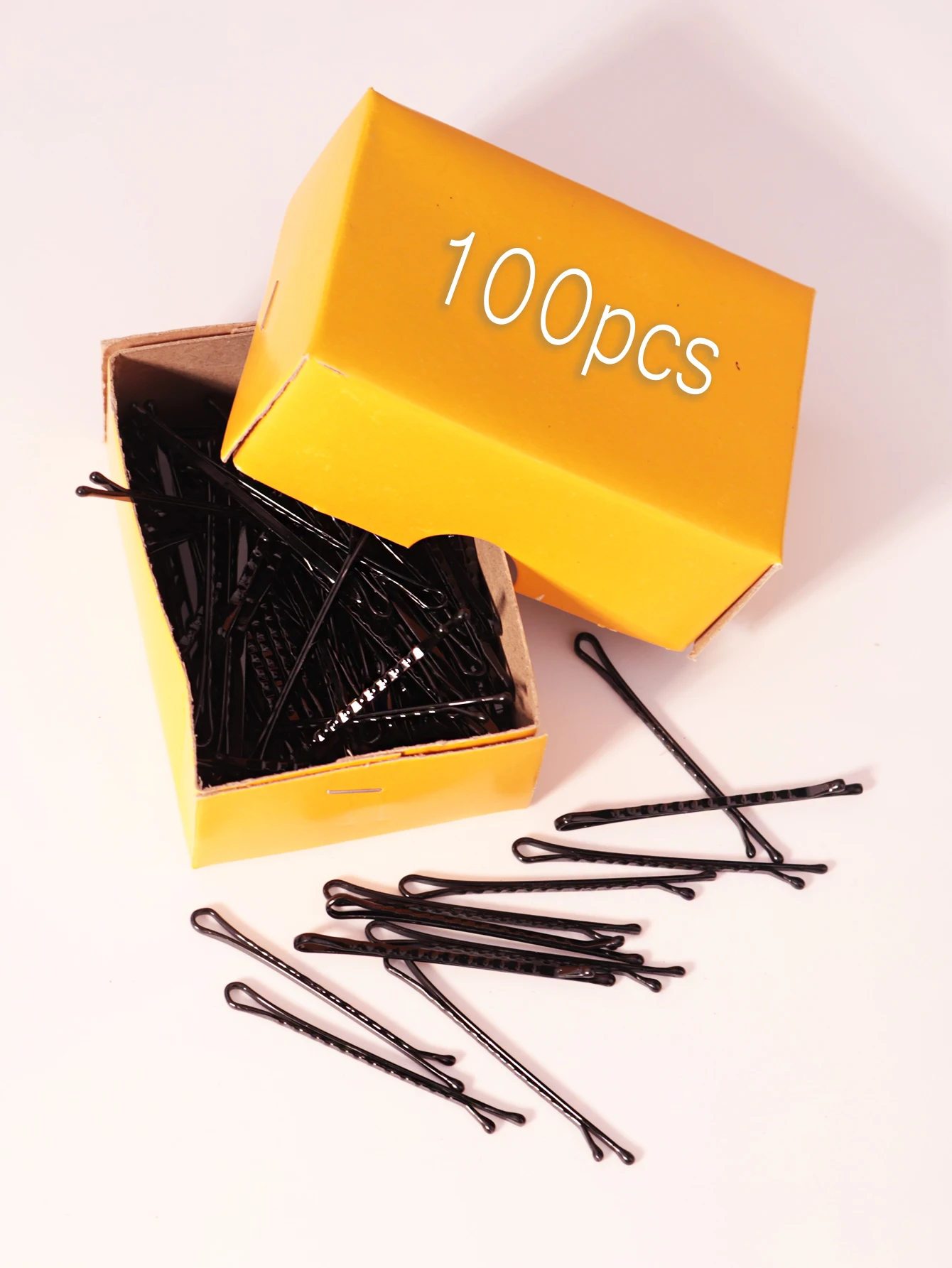 100PCS women's steel clip, headband clip, black hair clip, one clip, bangs clip, top clip, side clip, broken hair clip