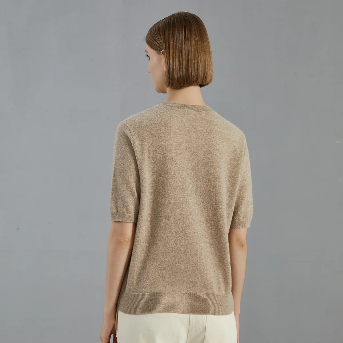 BC798  High Quality Luxury Women's Clothing 100% Cashmere crew neck Pullover Knitted Sweater