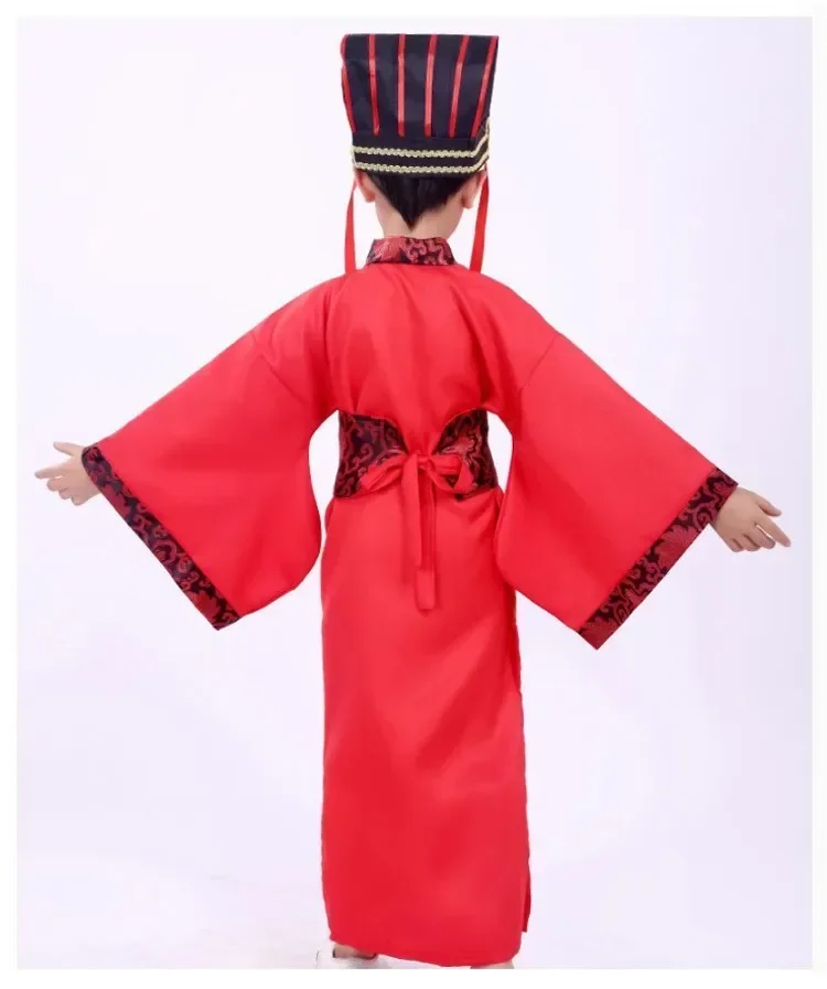 Baby Dress Boy Cosplay Ancient Perform Stage Outfit Long Kids Tang Dresses Children Hanfu Costumes Traditional Chinese Clothing 