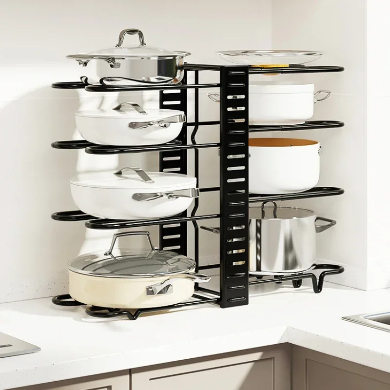 8-Tier Pot and Pan Organizer Rack Adjustable Cabinet Organizer for Pots Pans and Lids 3 DIY Methods for Custom Storage