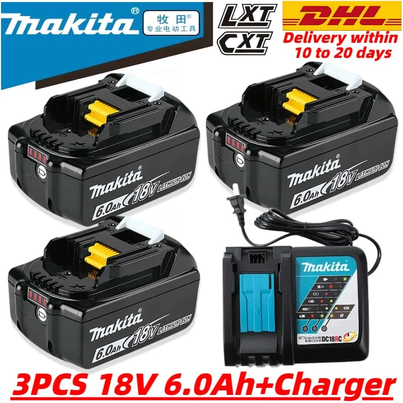 

Original Makita 6Ah/5Ah/2Ah for Makita 18V Battery BL1830B BL1850B BL1850 BL1840 BL1860 BL1815 Replacement Lithium Battery