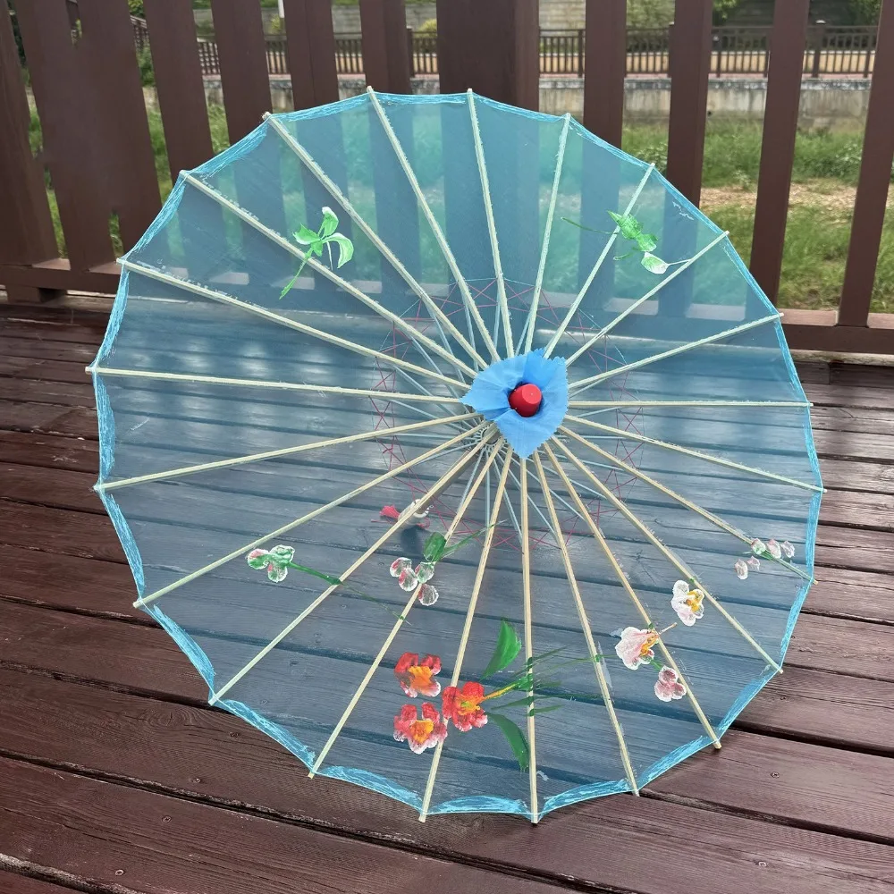 

Chinese Antique Style Oiled Paper Umbrella Silk 10 Colors Costumes Photography Umbrella Decorate Umbrella Dance Performance