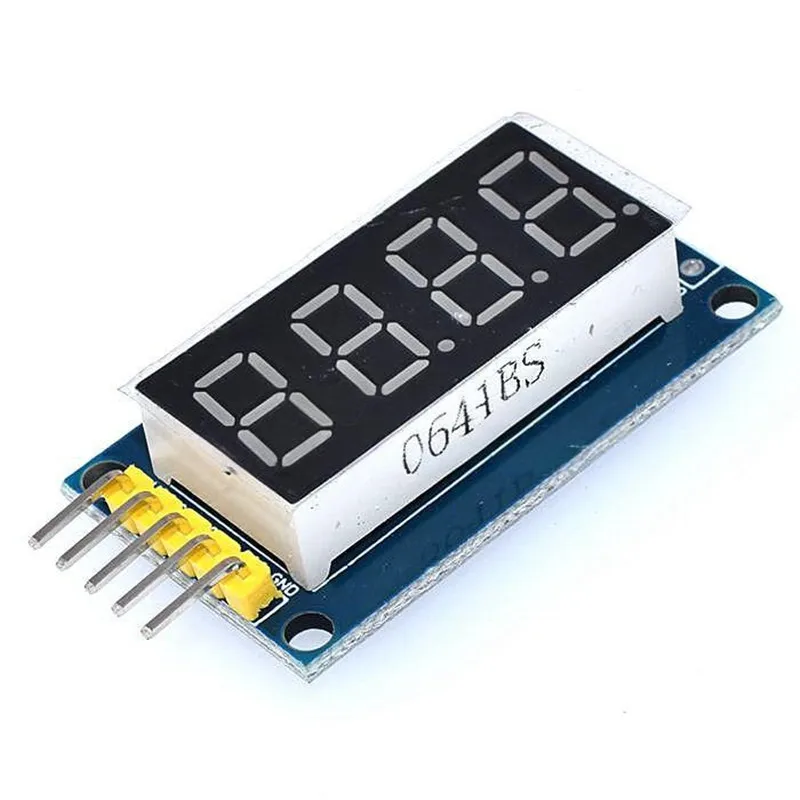 وحدة عرض LED بسبعة أجزاء 0.4 بوصة 4 بت 74HC595 شاشة عرض مكونة من 4 أرقام و7 أجزاء