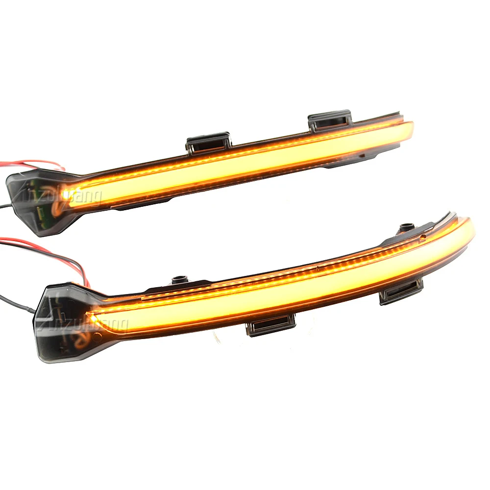 2X For VW Volkswagen Golf 7 Jetta MK7 VII MK7 Golf 7.5 GTI R Touran LED Dynamic Turn Signal Light Side Mirror Sequential Blinker