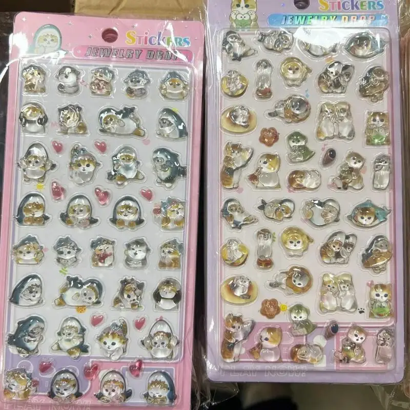 

Kawaii Sticker Toy Mofusand Four Sheets Per Set Anime Peripheral Stickers Cartoon Decorative Phone Case Gifts for Boys and Girls