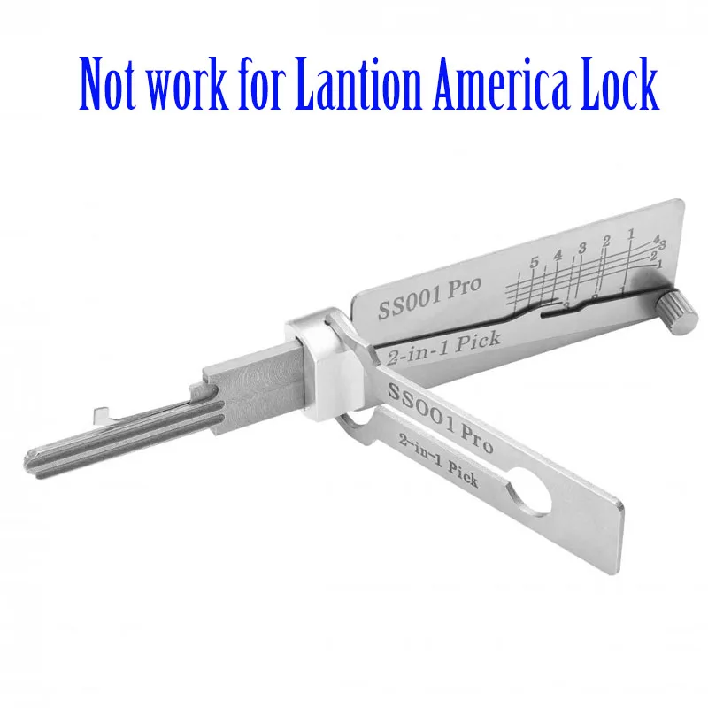 Lock Lockpick 2 in 1 SS001 SS001R SS002 SS002R SS003 SS003R SS004 SS005 for Door Measuring Hand Opener Locksmith Tools